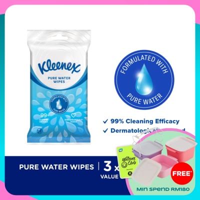 KLEENEX Hand & Face Fresh Wipes 10's x 3