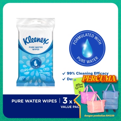 KLEENEX - Hand & Face Fresh Wipes 10's x 3