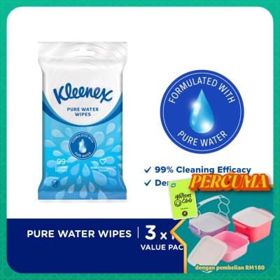 KLEENEX - Hand & Face Fresh Wipes 10's x 3