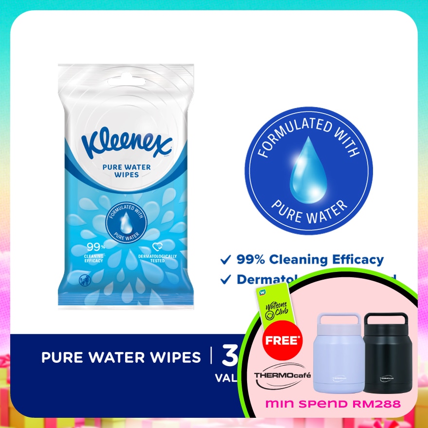 Hand & Face Fresh Wipes 10's x 3