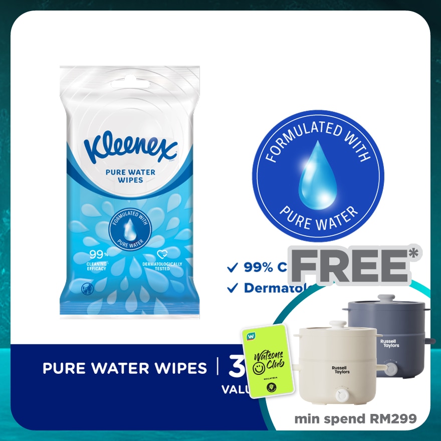 Hand & Face Fresh Wipes 10's x 3