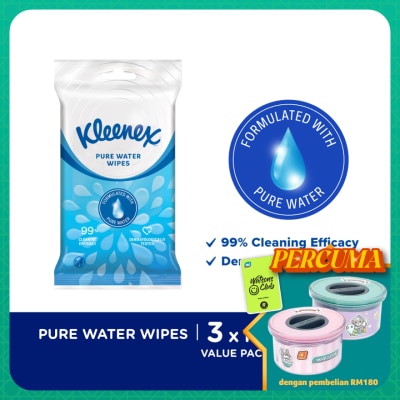 KLEENEX Hand & Face Fresh Wipes 10's x 3