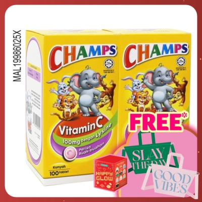 CHAMPS Vitamin C With Lysine  2 x 100's