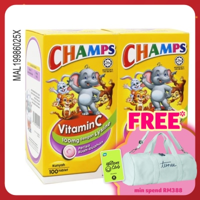 CHAMPS Vitamin C With Lysine  2 x 100's