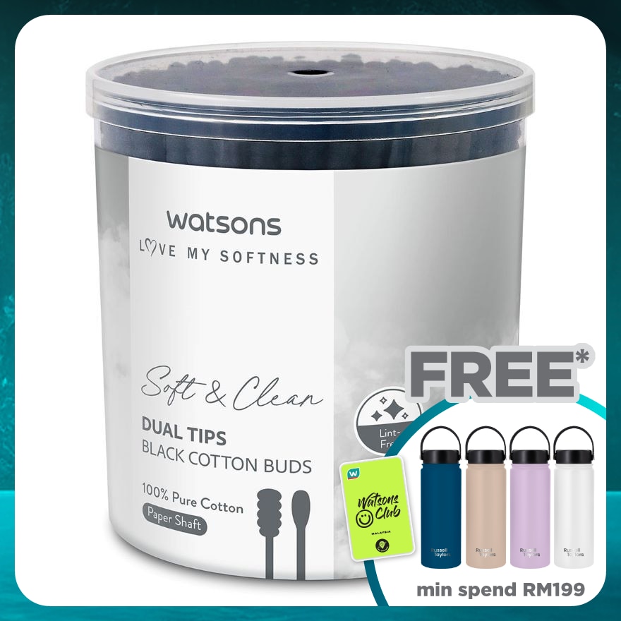 Black Cotton Soft Buds 200's