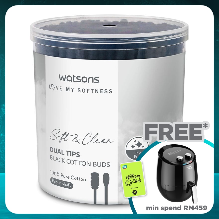 Black Cotton Soft Buds 200's