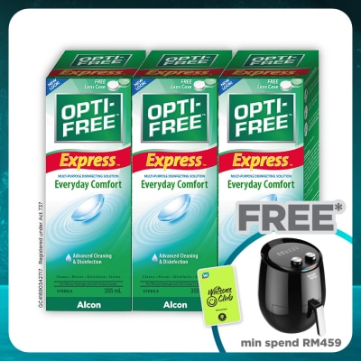 OPTI FREE EXPRESS Multipurpose Disinfecting Solution 3x355mL