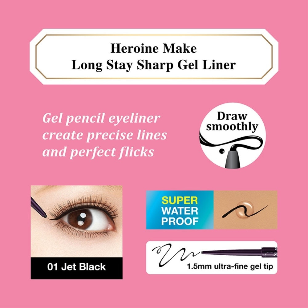 HM Long Stay Sharp Gel Eyeliner 01 Jet Black 1's