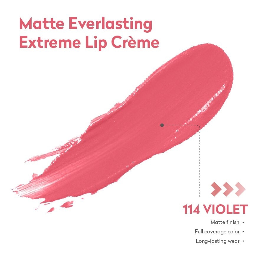 Matte Everlasting Extreme L/Creme 114 Violet 4ml