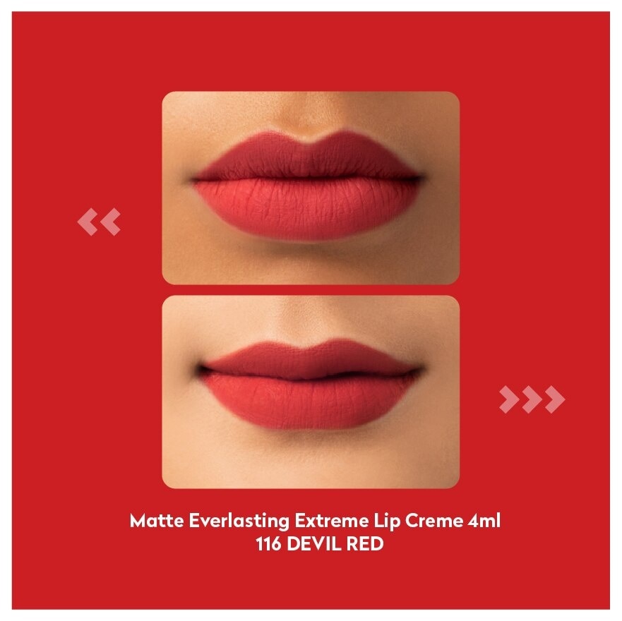 Matte Everlasting Extreme L/Creme 116 DevilRed 4ml