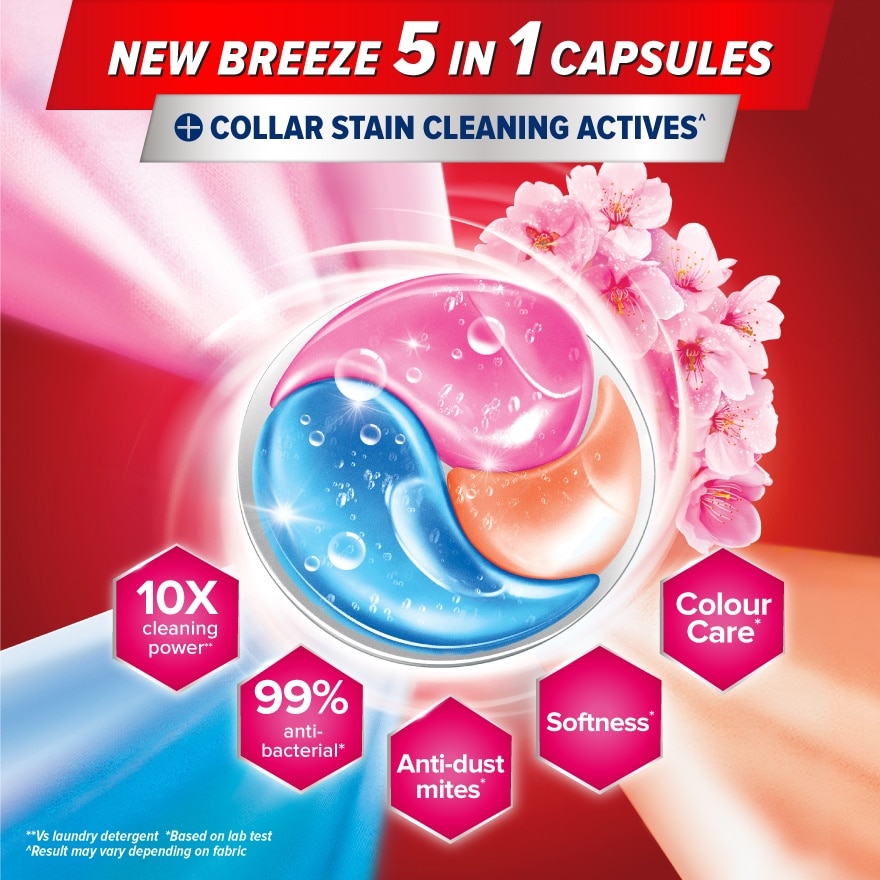 Sakura Blossom 5 In 1 Power Laundry Capsules 18s