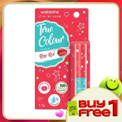 WATSONS - True Colour Lip Balm Rose Red 1.7g