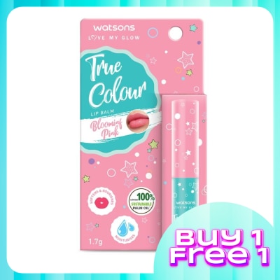 WATSONS True Colour Lip Balm Blooming Pink 1.7g