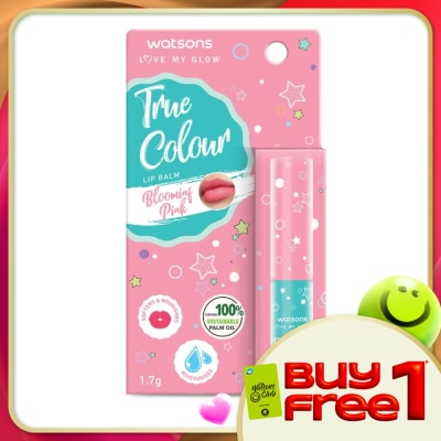 WATSONS - True Colour Lip Balm Blooming Pink 1.7g