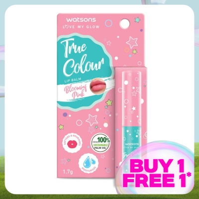 WATSONS True Colour Lip Balm Blooming Pink 1.7g