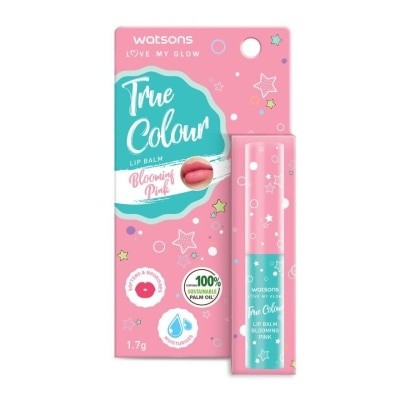 WATSONS True Colour Lip Balm Blooming Pink 1.7g