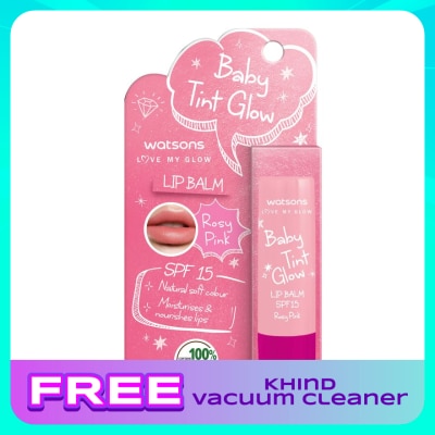 WATSONS Baby Tint Glow Lip Balm SPF15 Rosy Pink 3.9g