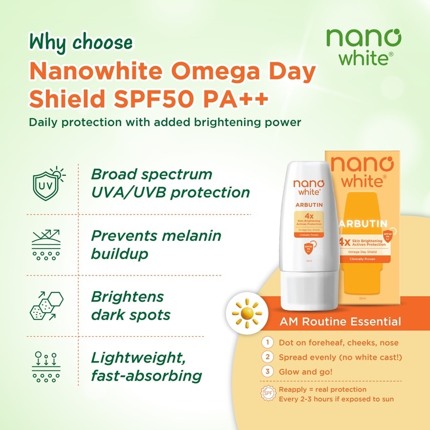 Omega Day Shield SPF50 ++ 35ml