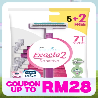 SCHICK Exacta 2 Women Sensitive Razor 5+2S