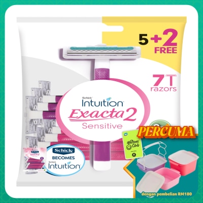 SCHICK - Exacta 2 Women Sensitive Razor 5+2S