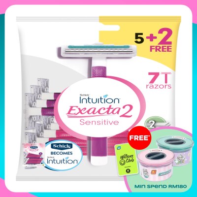 SCHICK Exacta 2 Women Sensitive Razor 5+2S