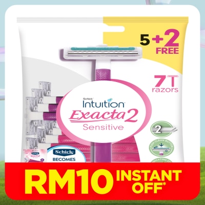SCHICK Exacta 2 Women Sensitive Razor 5+2S