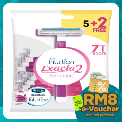 SCHICK Exacta 2 Women Sensitive Razor 5+2S