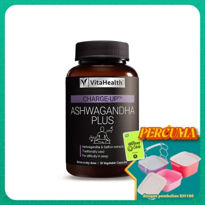VITAHEALTH - Charge-up Ashwagandha Plus 30s