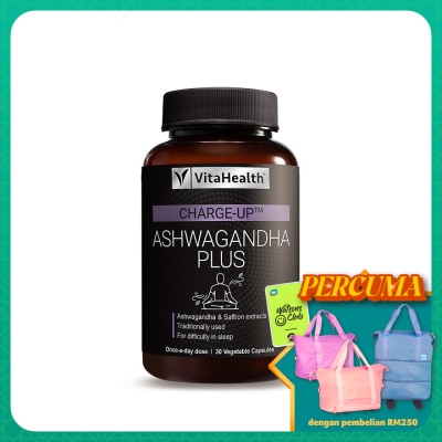 VITAHEALTH Charge-up Ashwagandha Plus 30s
