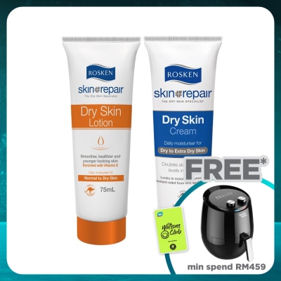 ROSKEN Dry Skin Cream 75ml + Dry Skin Lotion 75ml