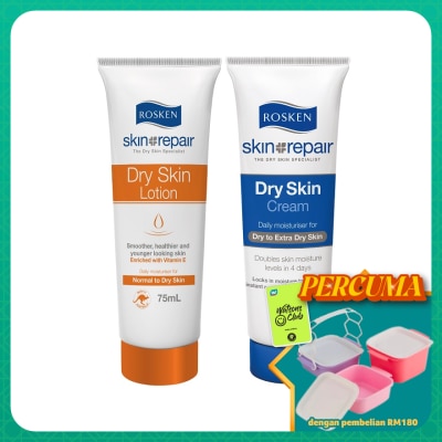 ROSKEN - Dry Skin Cream 75ml + Dry Skin Lotion 75ml