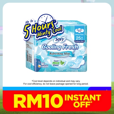 SOFY Cooling Fresh Day Ultra Slim 25cm 14s