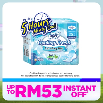 SOFY Cooling Fresh Day Ultra Slim 25cm 14s