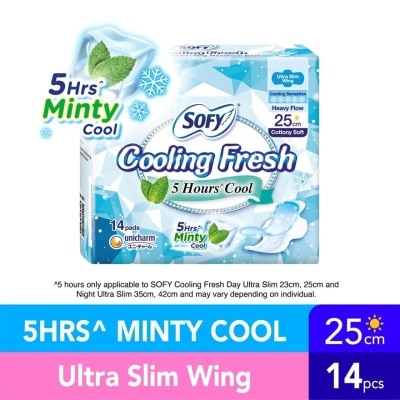 SOFY Cooling Fresh Day Ultra Slim 25cm 14's