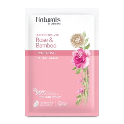 NATURALS BY WATSONS Rose & Bamboo Hydrating Facial Mask 1s