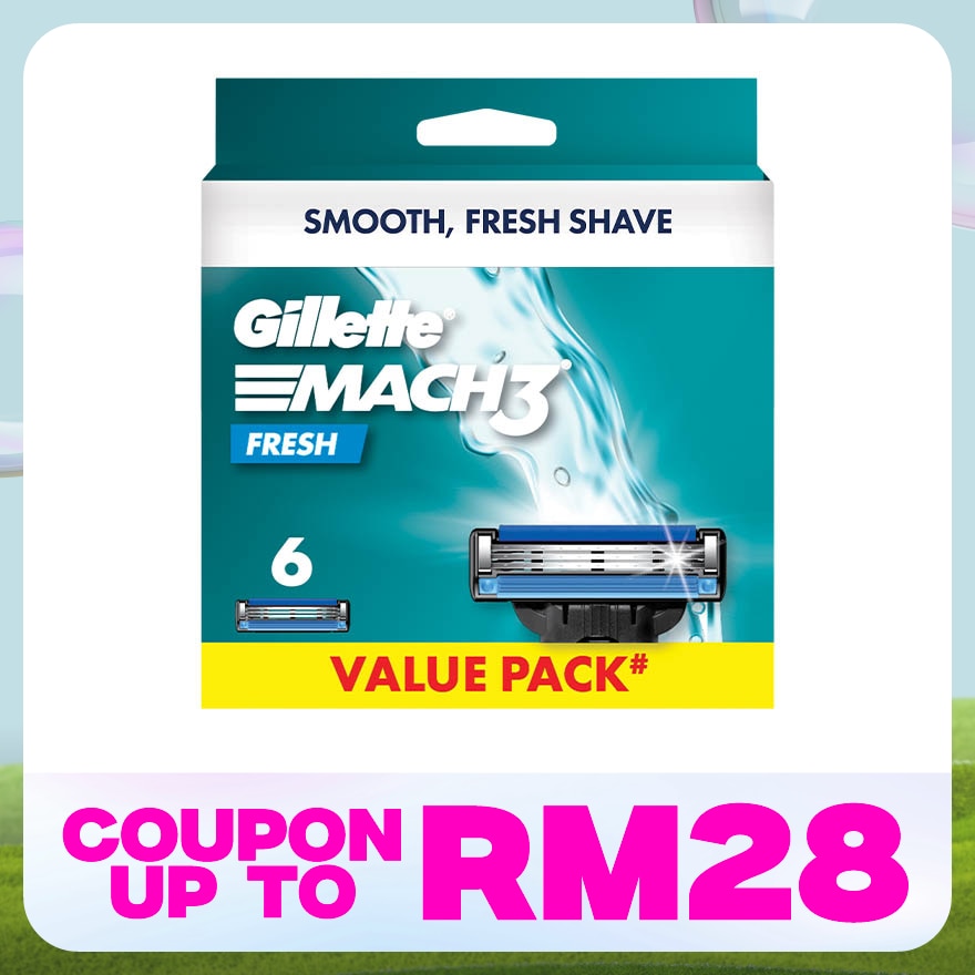 Mach3+ Replacement Cartridge Refill 6s