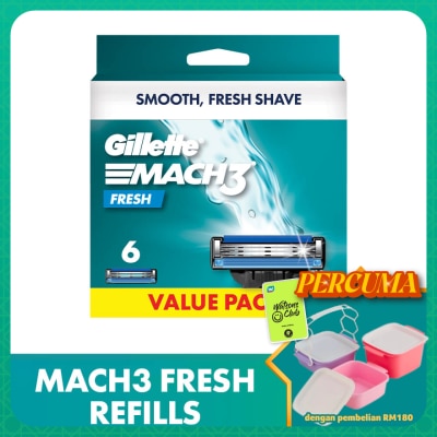 GILLETTE - Mach3+ Replacement Cartridge Refill 6s