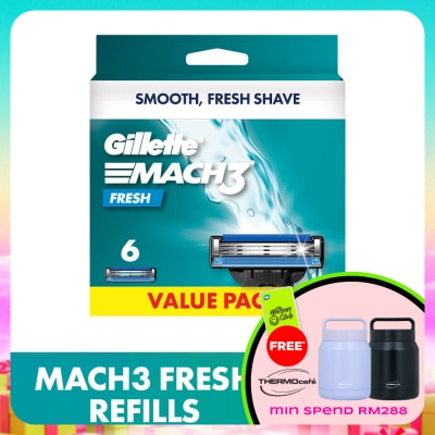 GILLETTE - Mach3+ Replacement Cartridge Refill 6s