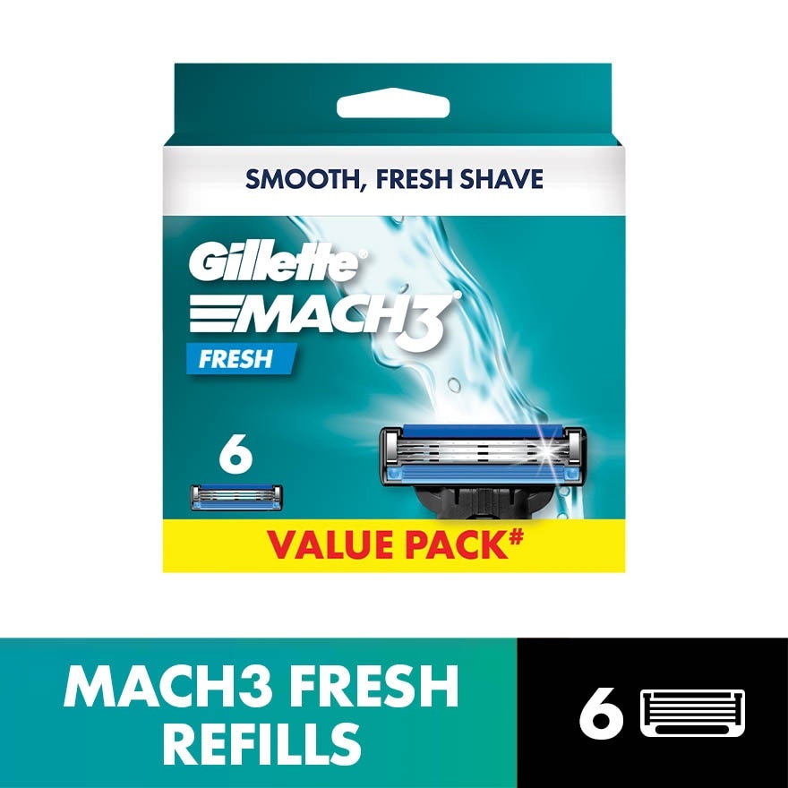 Mach3+ Replacement Cartridge Refill 6s