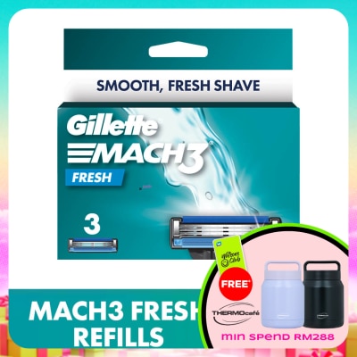 GILLETTE - Mach3+Replacement Cartridge Refill 3s