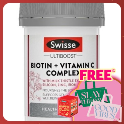 SWISSE Ultiboost Biotin + Vitamin C Complex30s