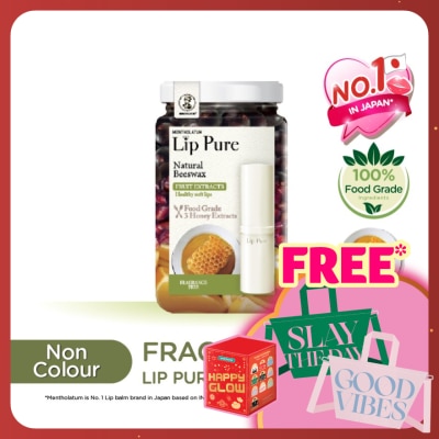 MENTHOLATUM LIPCARE Lip Pure Fragrance Free 4g