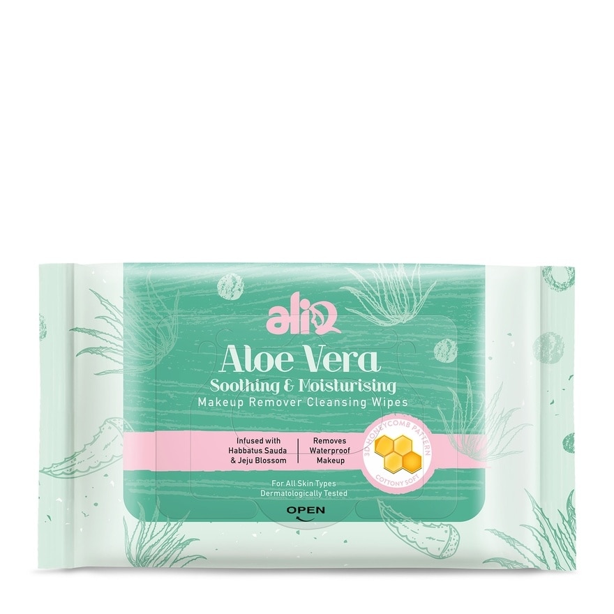 Aloe Vera Makeup Remover Cleansing Wipes 30s