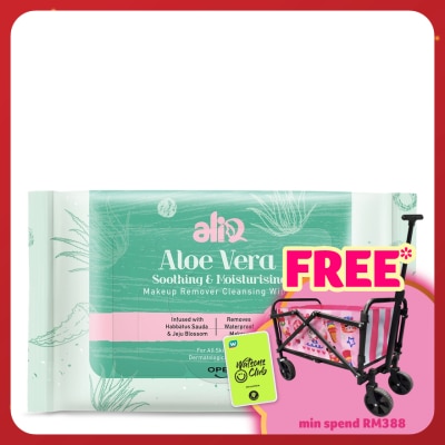 ALIA Aloe Vera Makeup Remover Cleansing Wipes 30s
