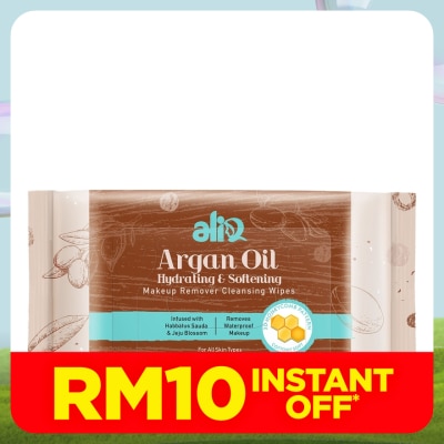 ALIA Argan Oil Makeup Remover Cleansing Wipes 30s