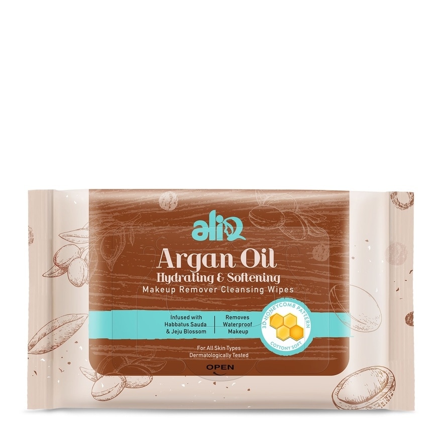 Argan Oil Makeup Remover Cleansing Wipes 30s