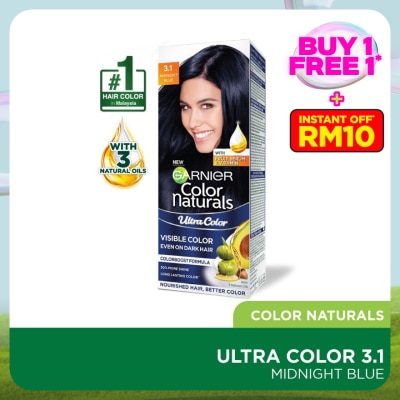 GARNIER HAIR COLOR Ultra Color 3.1 Midnight Blue 1S