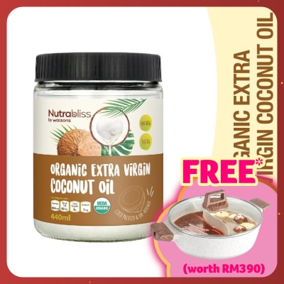 NUTRABLISS BY WATSONS Extra Virgin Coconut Oil 440ml