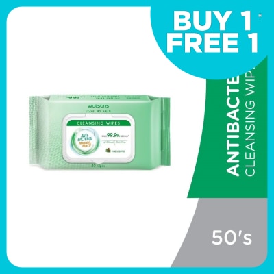 WATSONS Antibacterial Cleansing Wipes 50S