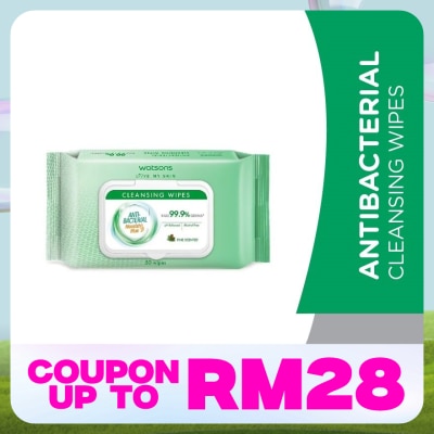 WATSONS Antibacterial Cleansing Wipes 50S